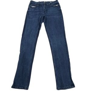 DKNY Duane Straight Fit Mens Jeans 32x34 Dark Wash Denim Pants Stretch